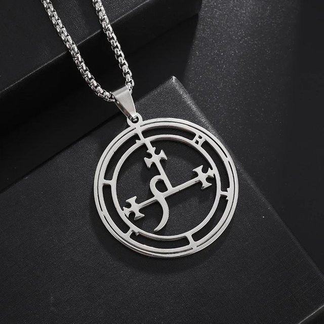 Nakahara Halskette, Anhänger, Eisenlegierung, Silber, Unisex, black - Bild 1