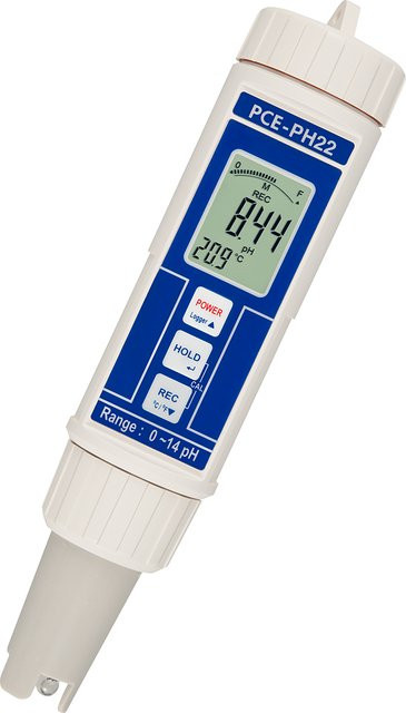 PCE Instruments pH-Meter zur Messung von pH-Wert und Temperatur PCE-PH 22 in Schwarz und Weiß - Bild 1