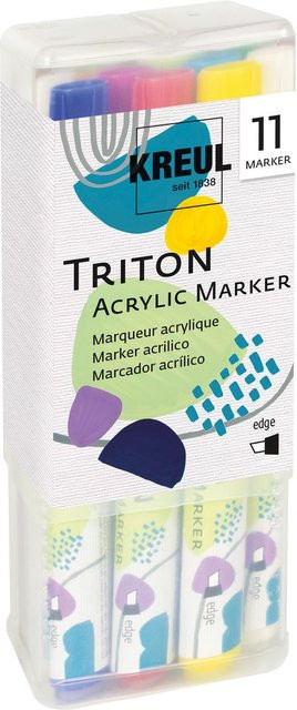 KREUL Triton Acrylic Marker Edge Powerpack Multicolor mit feiner Spitze - Bild 1
