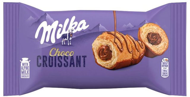 Milka Croissant Choco Blätterteig-Croissant mit Schokoladenglasur 50 g - Bild 1