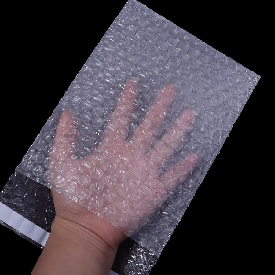Transparente selbstverschließende Luftpolsterbeutel aus Kunststoff mit Press-Seal-Verschluss für stoßsichere Verpackungen - Bild 2