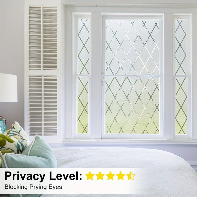 BUNPIG Sichtschutz-Verdunkelungsfolie für Fenster, transparent, statisch haftend und abnehmbar, ohne Kleber, für Schlafzimmer, Badezimmer, Wohnzimmer, Küche, Büro und Glastüren - Bild 1