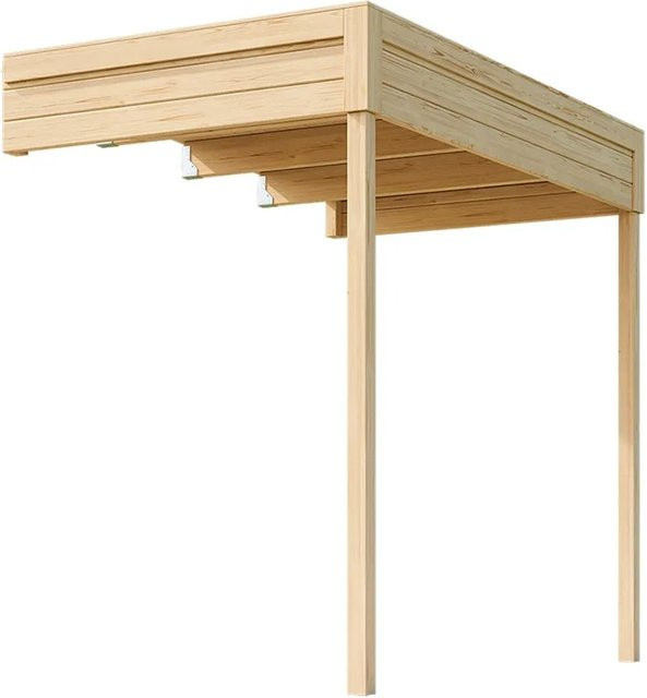 Weka Anbau 1 für Gartenhaus Batu 2 in Natur, B: 250 cm, T: 150 cm - Bild 1