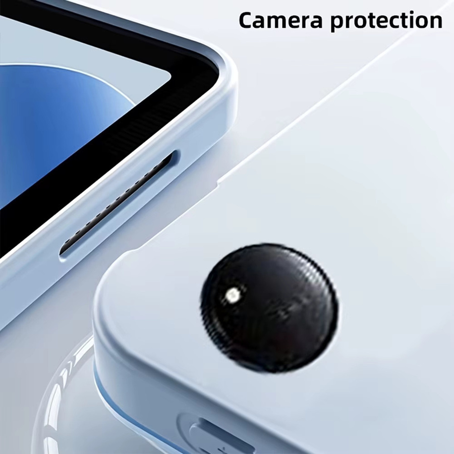 Chenxinyi Schutzhülle für Xiaomi Pad 5 6 7 8 Pro, Redmi Pad SE 8.7 und Redmi Pad 2 2025, schlanke dreifach faltbare Hülle mit weicher TPU-Rückseite, Grau - Bild 5