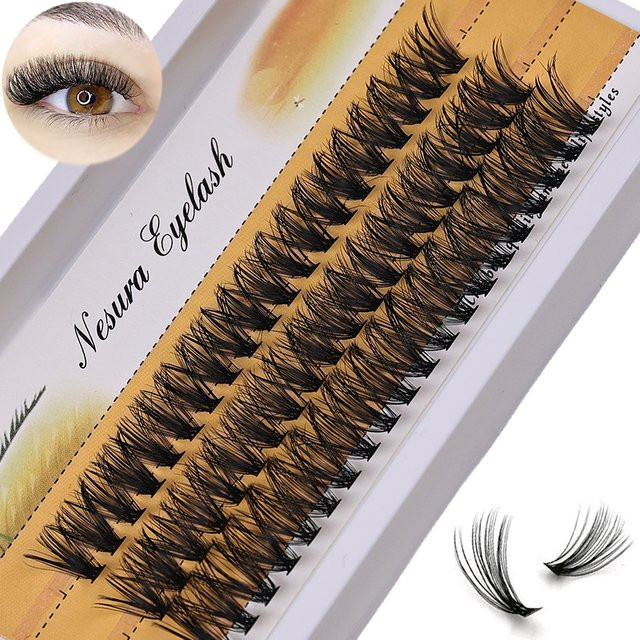 BLL.cf Cluster-Wimpernverlängerung, 60 Stück, Black, 10–14 mm, Natürlich - Bild 1