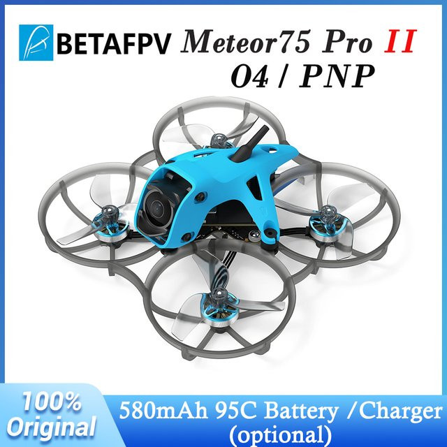 BETAFPV Meteor75 Pro II O4 PNP ELRS 2.4G Whoop Quadcopter in Lava II mit 1S 580mAh 95C Akku - Bild 1