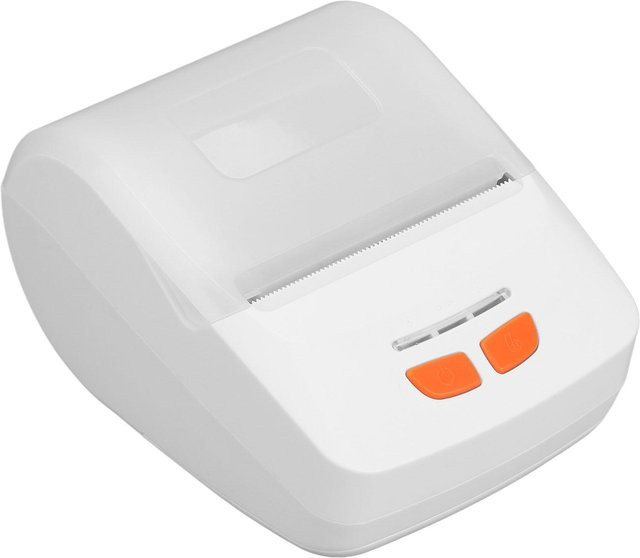 DIYelecs Tragbarer Thermodrucker mit USB-C Schnittstelle und Sichtfenster in Weiß - Bild 1