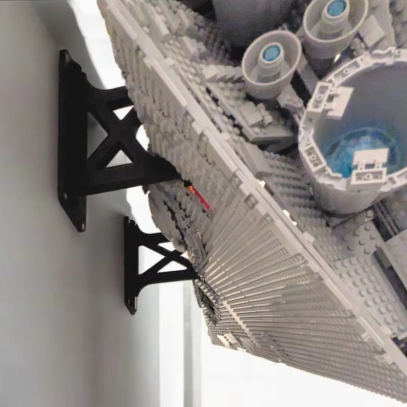 BUILDLY DIY Wandhalterung für LEGO Empire Star Destroyer # 75252, Schwarz, Kunststoff - Bild 4