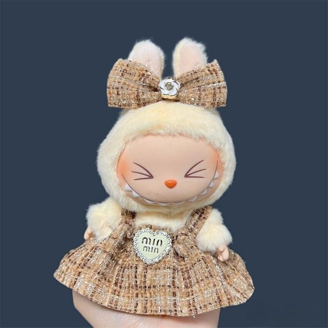 Wucifang Jewelry Labubu Plüschpuppe Rock Set DIY Kleidung Zubehör 17cm - Bild 1