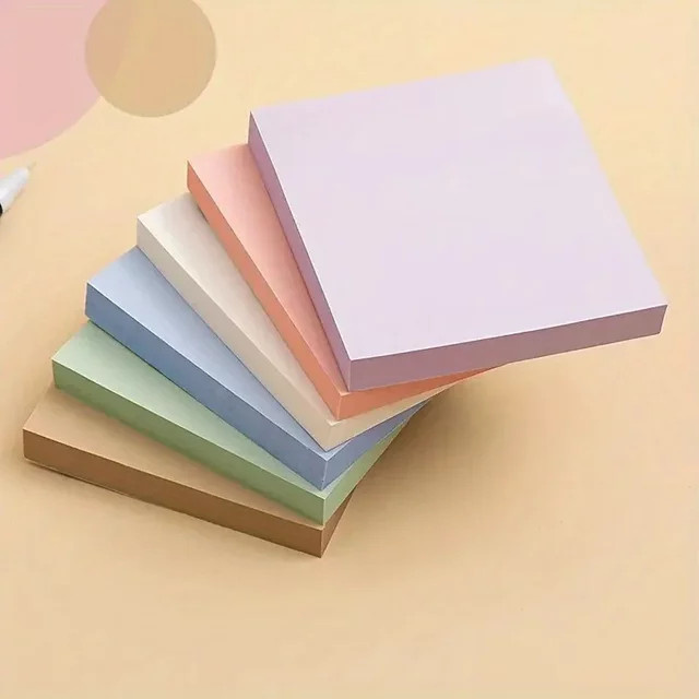 Morandi Haftnotizen Pads in Mehrfarben, 100 Blatt pro Set, Blanko Briefpapier für Schule und Büro - Bild 1