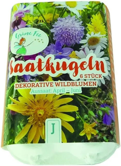 Grüne Fee Wildblumen Saatkugeln für Blumenbeet und Blumenwiesen - Bild 1