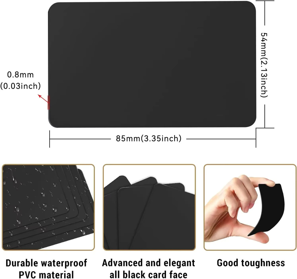 HACHANLUN NFC-Karten Ntag215, wiederbeschreibbare NFC-Tags in Schwarz, 504 Bytes Speichergröße - Bild 2