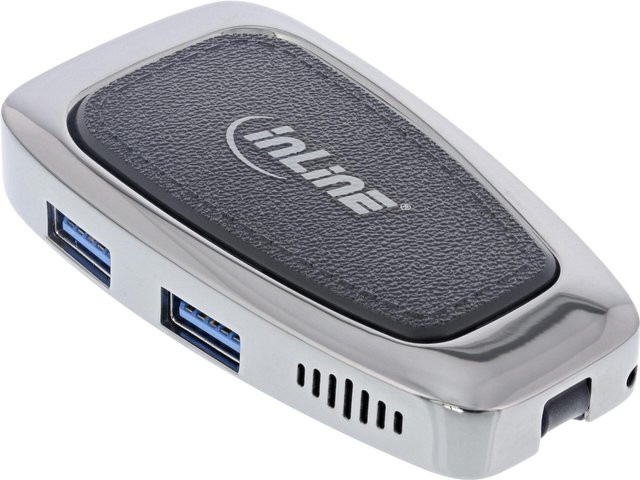 InLine Multifunktions-Hub USB-C mit 2x USB-A 10Gb/s und 1x HDMI 4K@60Hz in Silber (33272A) - Bild 1