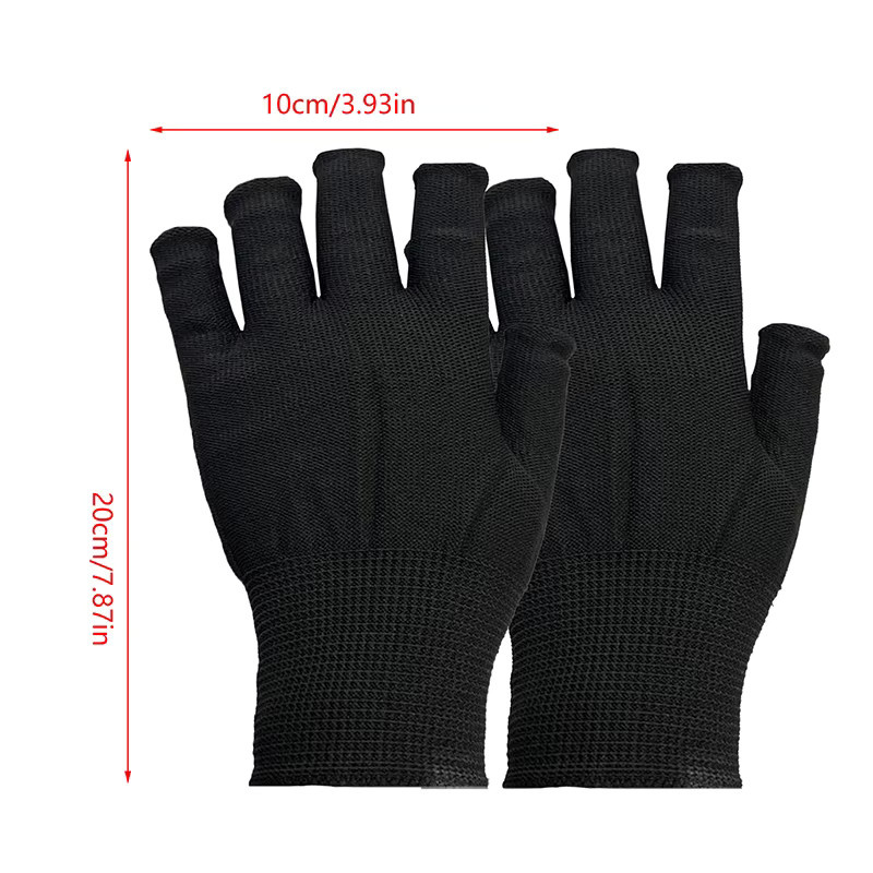 KuZHEN Nagelhandschuhe, fingerlos, Anti-UV, Unisex - Bild 6