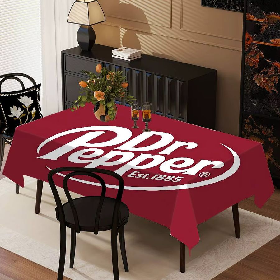 D-Dr Pepper Tischdecke wasserdicht und ölbeständig für rechteckige Tische - Bild 4