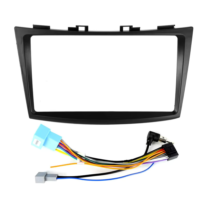Navifly Multimedia Head Unit Rahmen Fascia Adapter mit Canbus Box Decoder für Suzuki Swift 4 (2011–2016), 9 Zoll, Schwarz - Bild 2