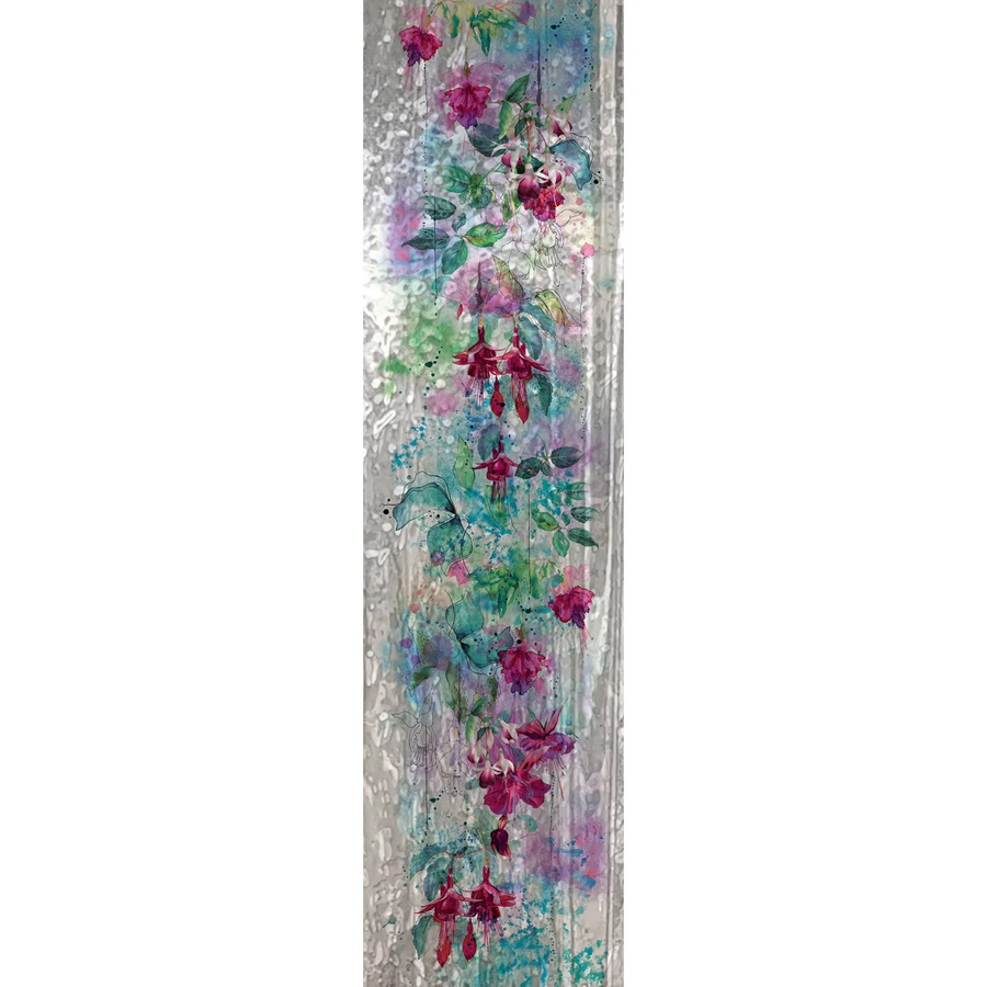 Marburg Vliestapete mit Blumenmotiv in Crushed-Optik, Farbe Silber/Multicolor, Breite: 70 cm, Länge: 270 cm - Bild 2