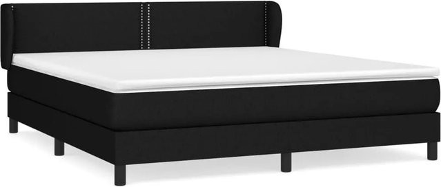 vidaXL Boxspringbett mit Matratze Hybrid-Design in Schwarz, B/T: 160 x 200 cm - Bild 1