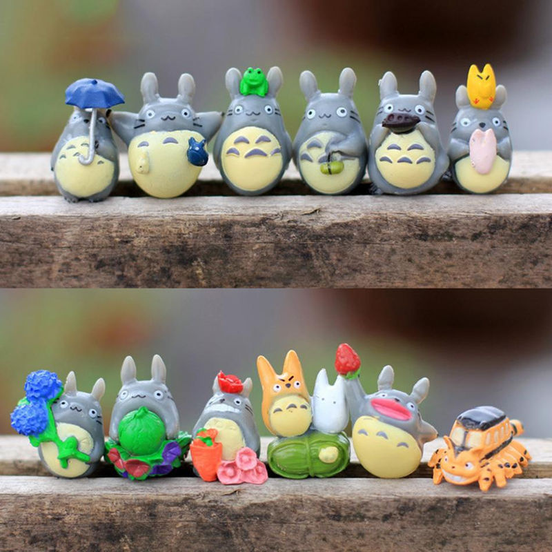 Fashnics Totoro Anime Figur aus PVC als niedliche Cartoon Mini Statue für Kinder und Sammler - Bild 5
