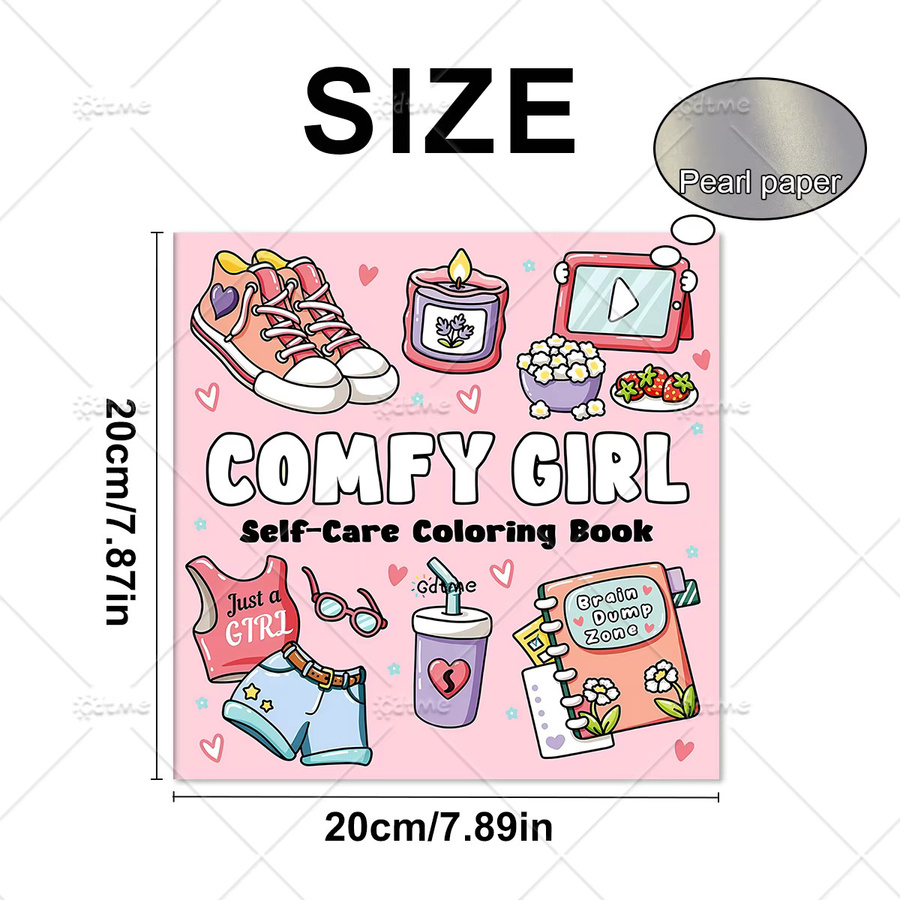 COMFY GIRL Malbuch für Erwachsene, Bunt, Pappe / Karton - Bild 2