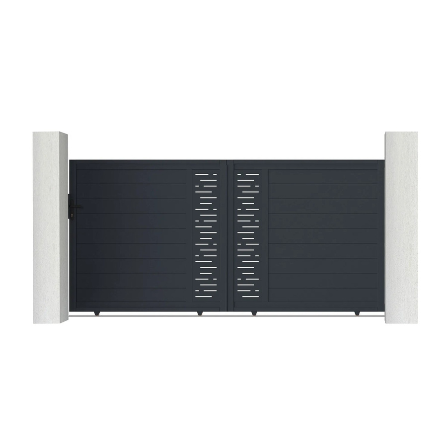 Casanoov Elektrisches Schiebetor Arlberg aus Aluminium in Grau inklusive Schiebetorantrieb Tanker C600, Breite: 300 cm, Höhe: 160 cm - Bild 2