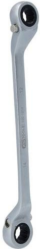 KS Tools Doppel-Ringschlüssel aus Chrom-Vanadium, Schlüsselweite: 12 - 14 mm, Farbe: Silber - Bild 1