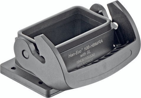 Harting Anbaugehäuse ohne Halterahmen in Schwarz und Grau aus Kunststoff 19430100330 - Bild 1