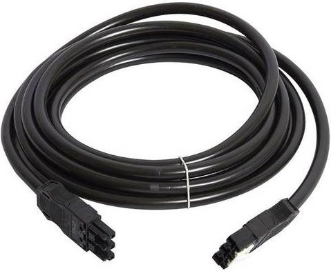 Hager Verbindungskabel Netz-Stecker zu Netz-Buchse, 2 + PE, Schwarz, 5 m - Bild 1