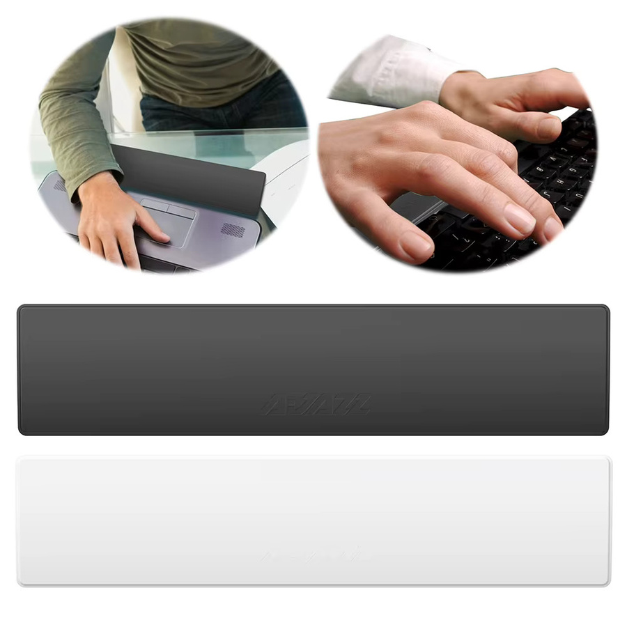 ALLOYSEED Gaming-Tastatur-Handgelenkauflage mit 87 Tasten und rutschfester Gummi-Basis in Schwarz - Bild 3