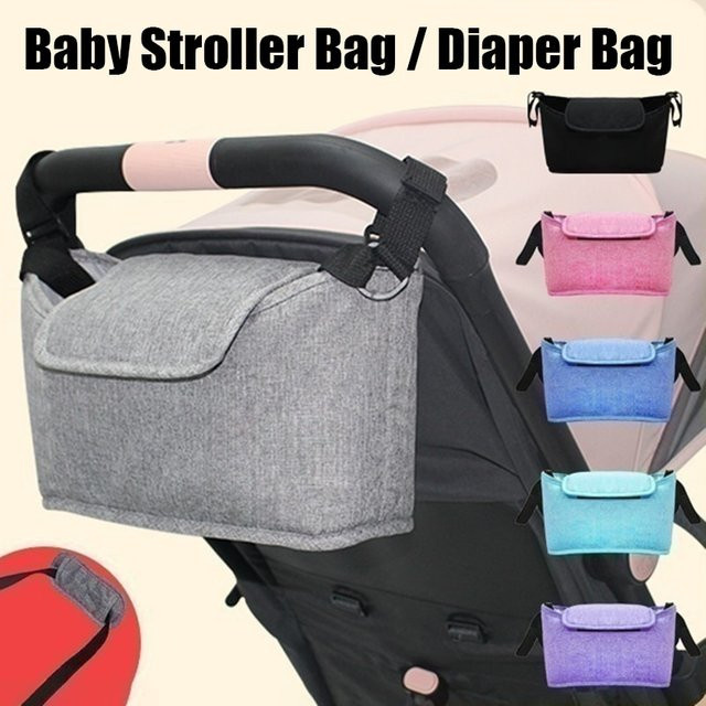 KAIGUANG Wickeltasche für den Kinderwagen als Organizer-Tasche mit Griffen und Umhängefunktion in Grau und Schwarz - Bild 1