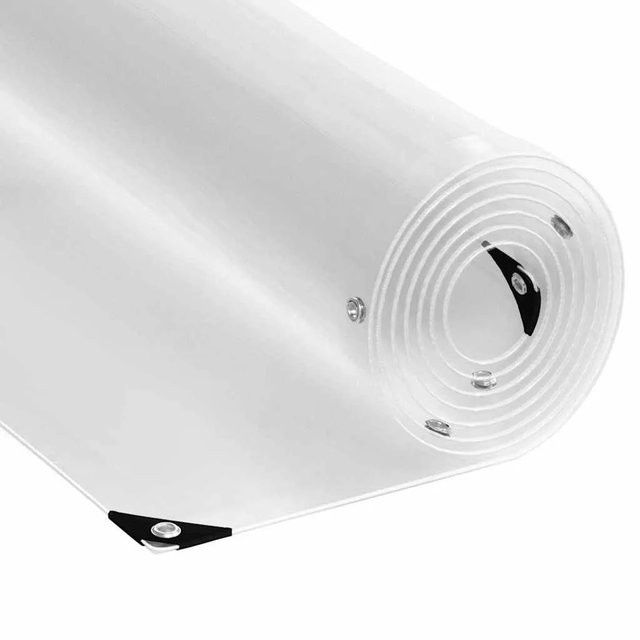 vidaXL Pflanzenabdeckung aus transparentem PVC mit Ösen, B: 6 m, T: 2 m - Bild 1