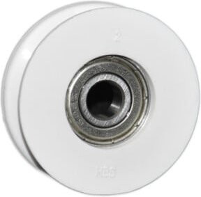 HBS BETZ Seilrolle 560/40 in Weiß mit 40mm Rad und 12,5mm Radbrücke aus Kunststoff und Kugellager - Bild 1