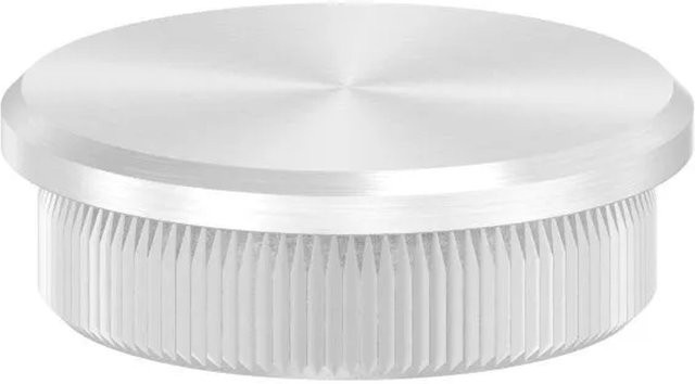 FeNau Einsteckkappe aus Edelstahl V2A in Silber für Rohre mit Ø 33,7 mm und 2,0 mm Wandstärke - Bild 1