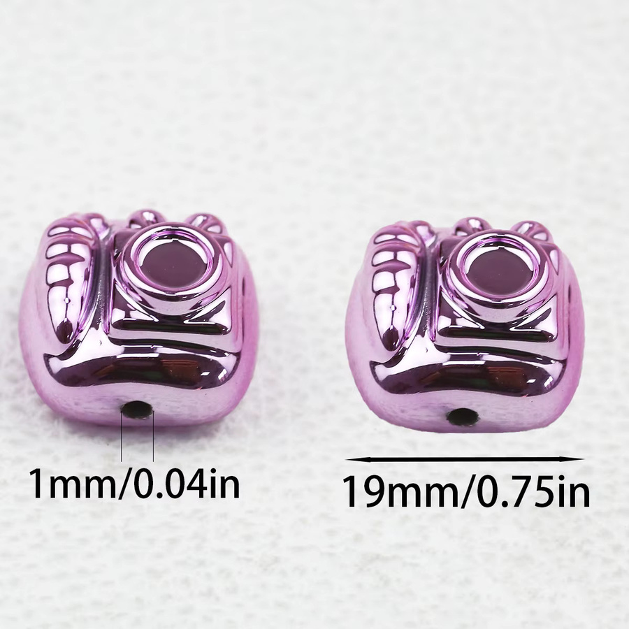 JHNBY Acryl-Kameraperlen, 19 mm, gemischte Farben, Unisex - Bild 2