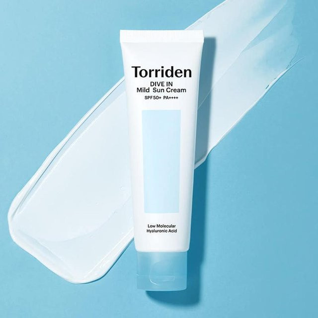 Torriden DIVE-IN Milde Mineral Sonnencreme, 60 ml, LSF 50+, Hyaluronsäure - Bild 1
