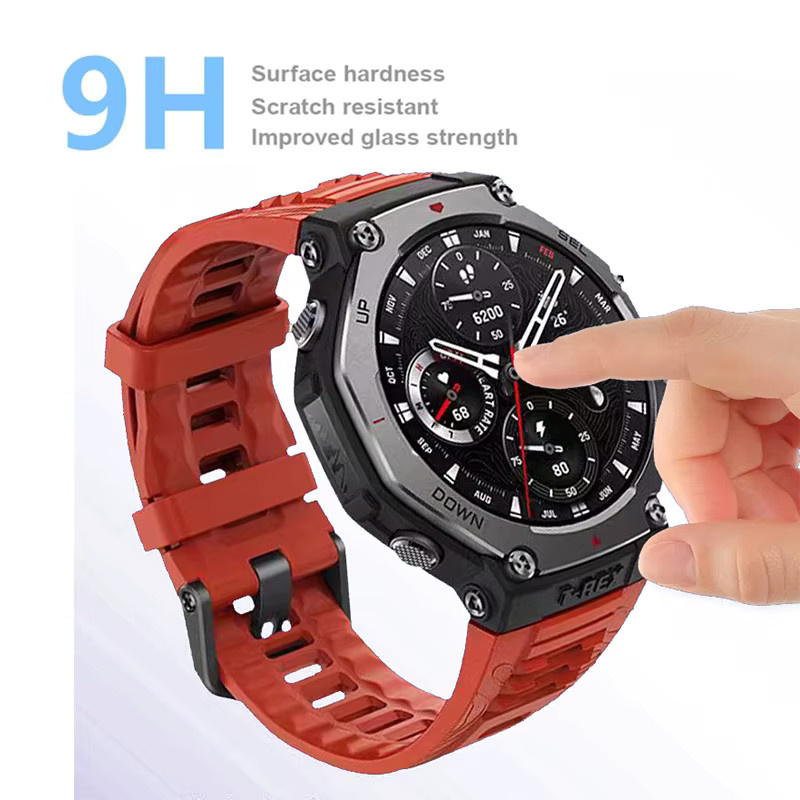 Huami Displayschutzfolie für Amazfit T-REX 3, HD-Hartglas, transparent - Bild 3