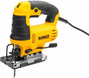 DeWalt Pendelhub-Stichsäge mit Bügelgriff DWE349-QS, 230 Volt, Gelb - Bild 1