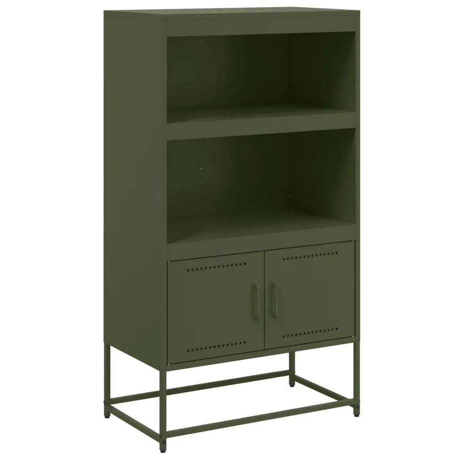 vidaXL TV-Schrank aus Stahl in Anthrazit matt im Industrie-Stil, B/T/H: 100,5 x 39 x 60,5 cm - Bild 2