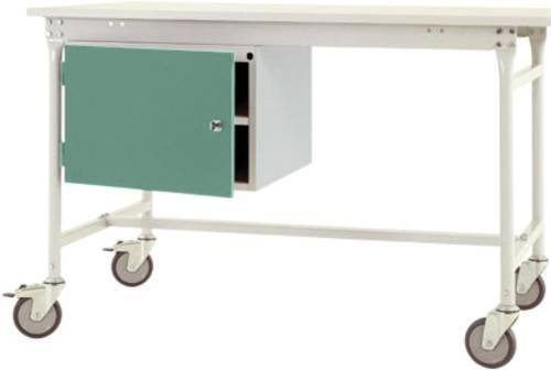Manuflex Mobiler Gehäuse-Unterbau ZB4733.0001 in Graugrün mit 1 Tür und Einlegeboden für Tischtiefe 800 mm - Bild 1