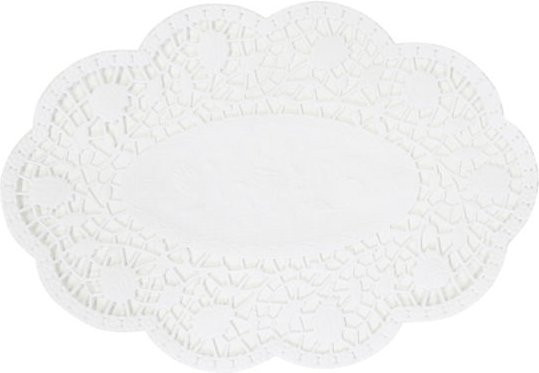 Schneider Tortenspitze aus Papier in Weiß, 250 Stück, Länge: 18 cm, Breite: 26 cm - Bild 1
