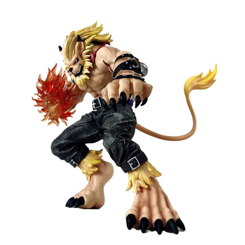 Bandai Digimon Soar Leomon Anime Figur aus Kunststoff, mehrfarbiges Sammlerstück als Schreibtisch-Dekoration - Bild 1