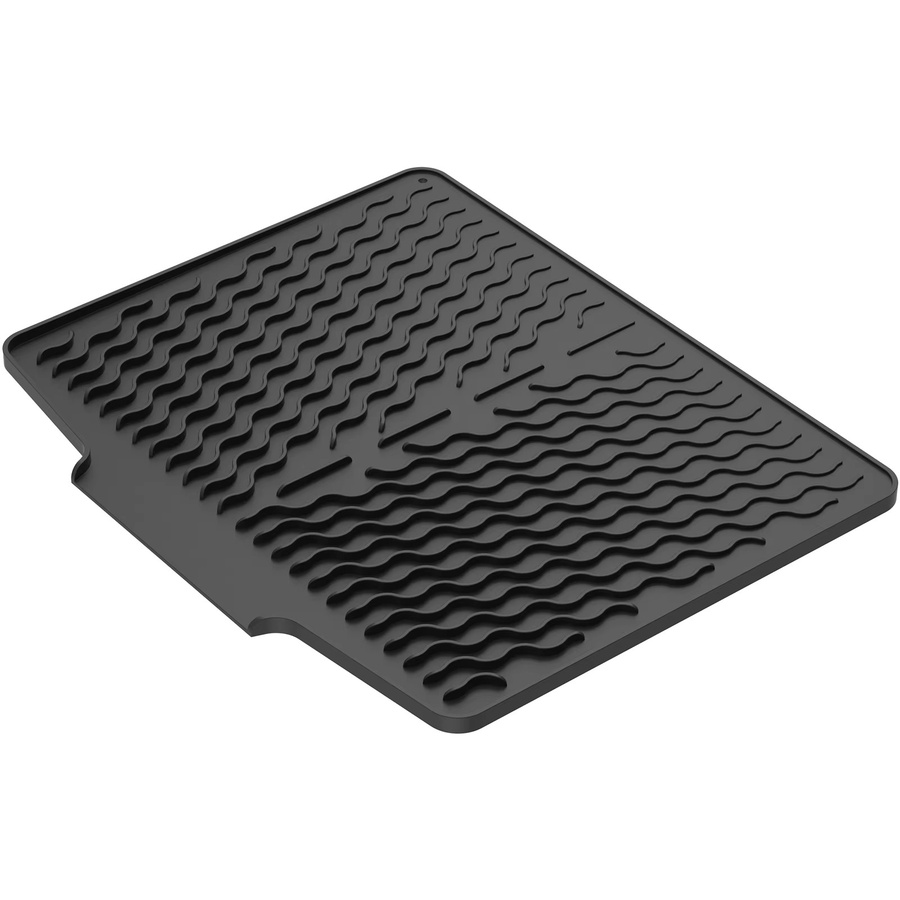 Willstar Silikon-Abtropfmatte in Schwarz, hitzebeständige und rutschfeste Abtropfunterlage für Geschirr und Utensilien, Breite: 40,0 cm - Bild 4
