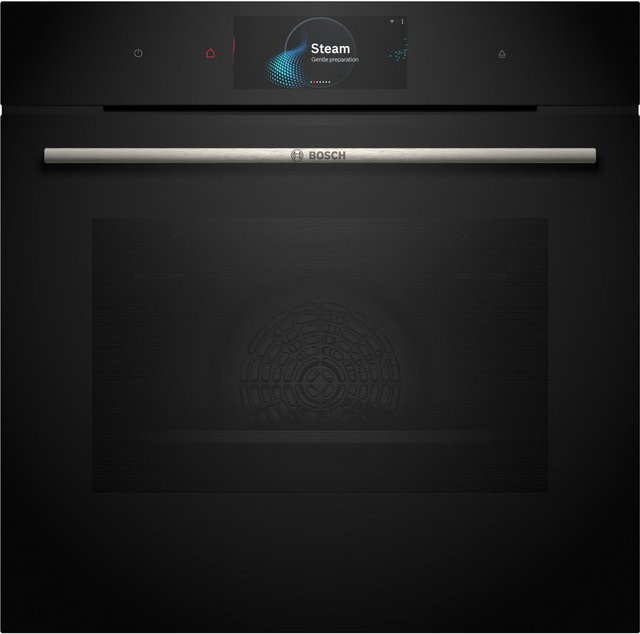 Bosch Serie 8 Einbau-Dampfbackofen HRG7784B1 in Schwarz mit WLAN, Pyrolyse und 71 l Volumen - Bild 1