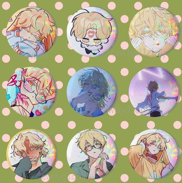 A-Alien Stage Luka Button Pins, Runde Brosche, Unisex - Bild 1