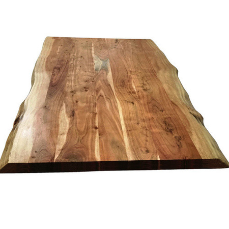 SIT Tisch TABLES & CO aus Akazienholz in Braun mit transparenter Platte, Höhe: 79 cm, Tiefe: 100 cm