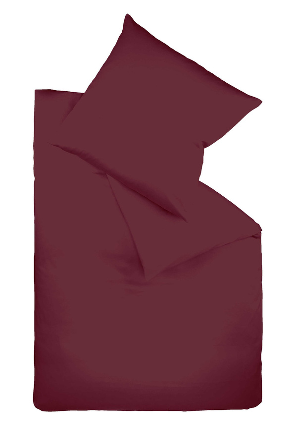 Fleuresse Bettwäsche aus Mako-Satin in Pink und Rot, B/B: 240 x 220 cm - Bild 1