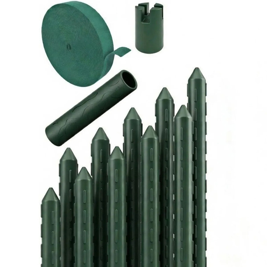 TTL GARDEN Rankstäbe 10er Set in Grün mit Stahlkern und Kunststoffbeschichtung für Garten, Hochbeet und Gewächshaus, Höhe: 180 cm - Bild 2
