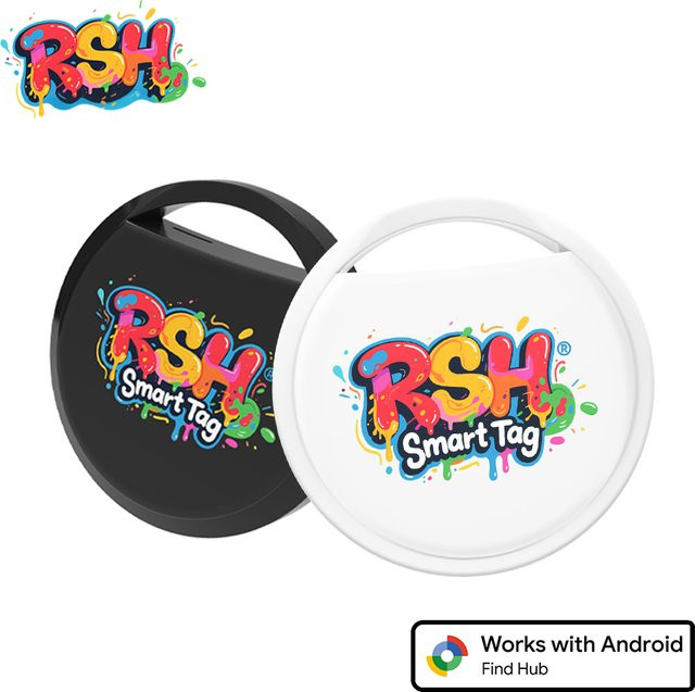 RSH Original Android GPS Tracker in Purple kompatibel mit Google Find My Device und Xiaomi Samsung Smart Tag für Wallet und Haustiere - Bild 1