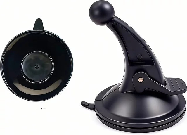 Kugelkopf-Saugnapfhalterung in Schwarz für Auto, passend für Telefon und GPS-Navigationsgeräte zur Befestigung an Windschutzscheibe oder Armaturenbrett, 17 mm Kugelkopf - Bild 1