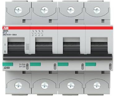 ABB S804S-K1.6 Leitungsschutzschalter 1,6A 400V Grau - Bild 1